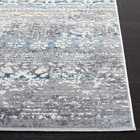 Grey Blue 8' x 10' SAFAVIEH Amelia Collection ALA484F Boho Chic Distressed Non-Shedding Living Room Bedroom Dining Home Office Area Rug Grey Blue 8' x 10' SAFAVIEH Amelia Collection ALA484F Boho Chic Distressed Non-Shedding Living Room Bedroom Dining Home Office Area Rug